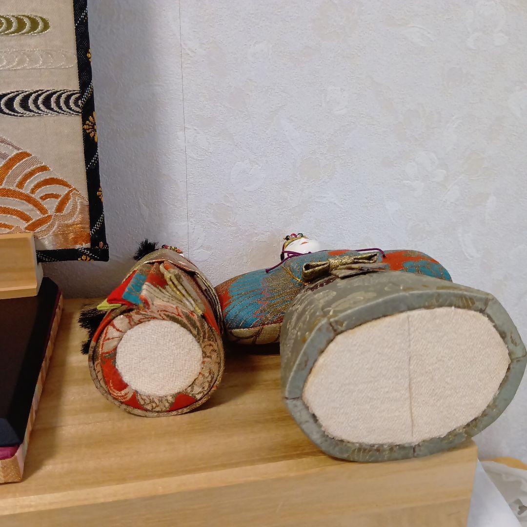 雛人形 立ち雛 お雛様 ハンドメイド 手作り 古布 縮緬