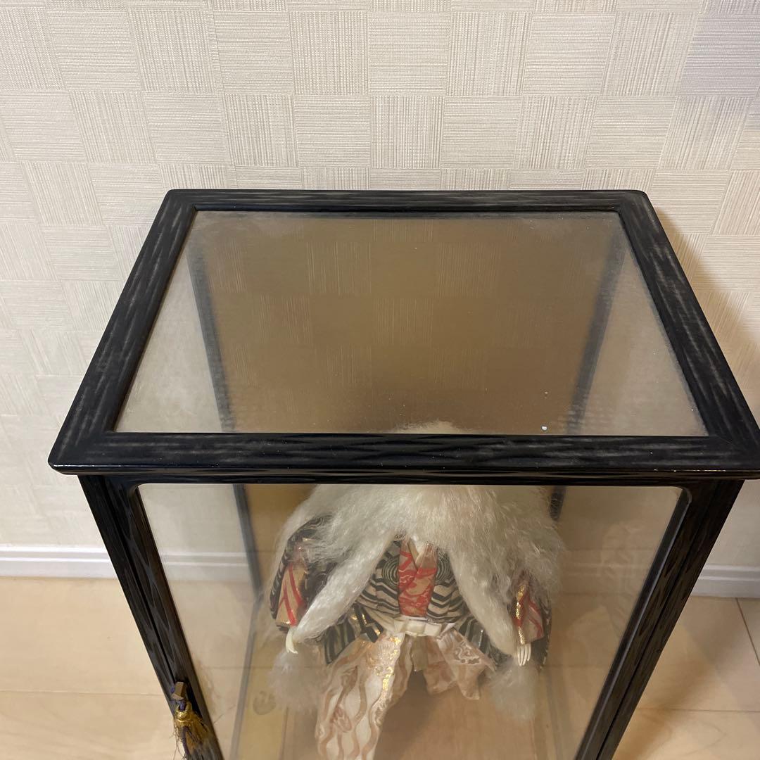 連獅子 高さ約42cm(台座含む) 日本人形 歌舞伎 昭和レトロ 骨董品　置物