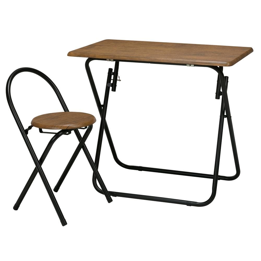 《新品・送料無料》ヴィンテージデスク＆チェア 幅80cm 折りたたみ式 テーブル
