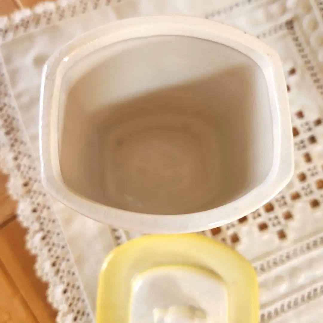 フランス　陶器キャニスター 　3個セット　 イエロー　お花柄