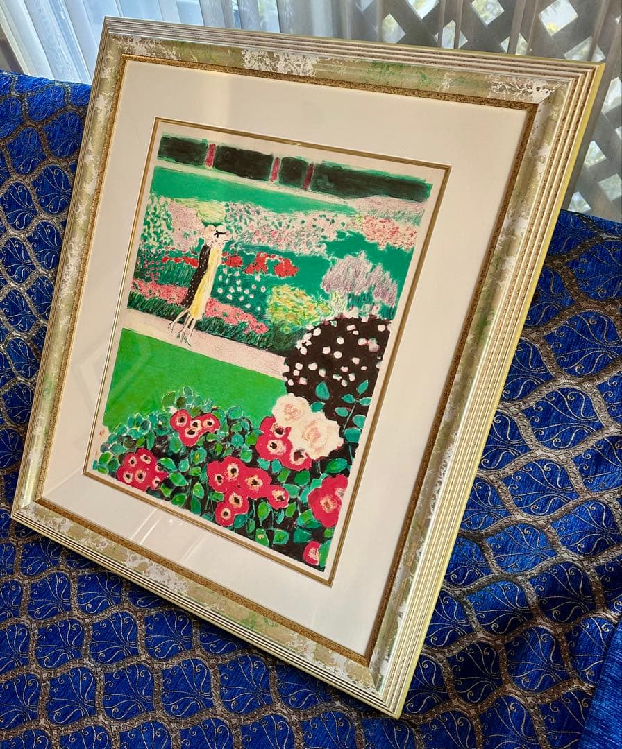 真作　カシニョール[夏の散歩] リトグラフ　作品良好