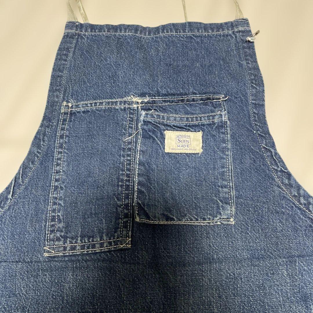 used 60’s Searsデニムエプロン UNION MADEビンテージ