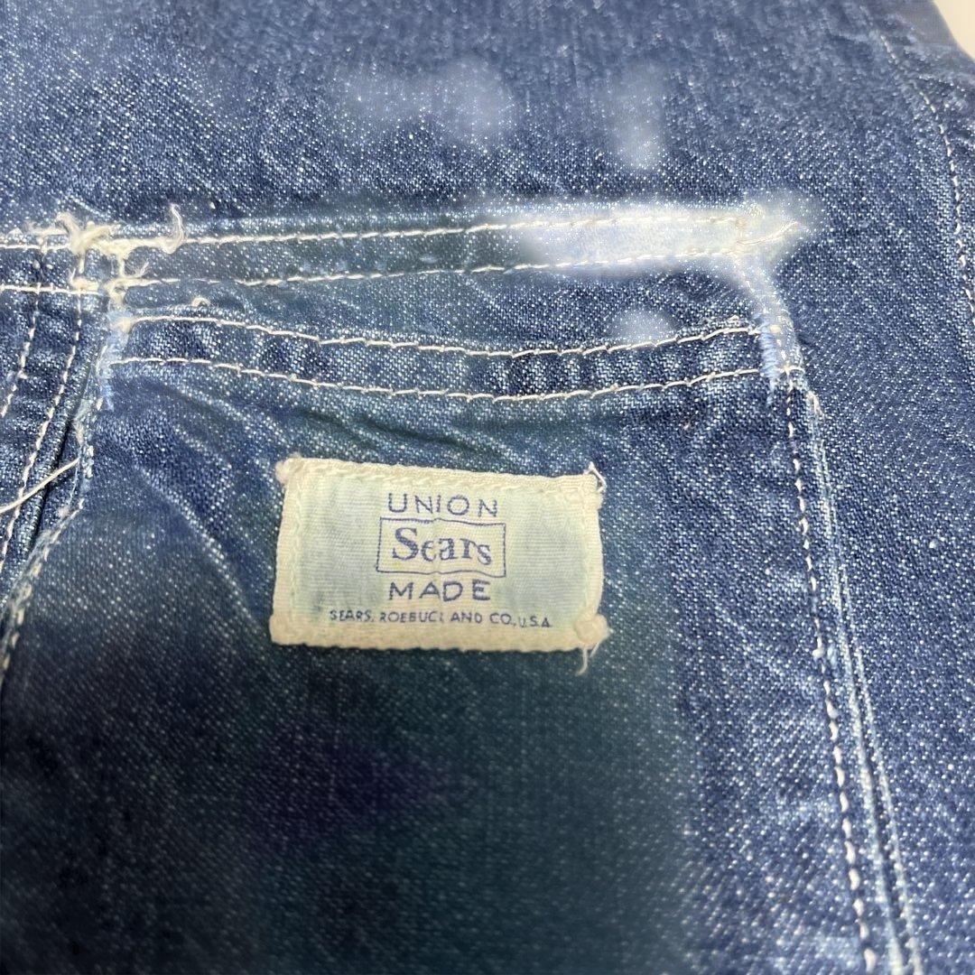 used 60’s Searsデニムエプロン UNION MADEビンテージ