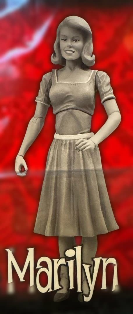 【未開封】ザ・マンスターズ Diamond Select B&W 5体＋祖父時計