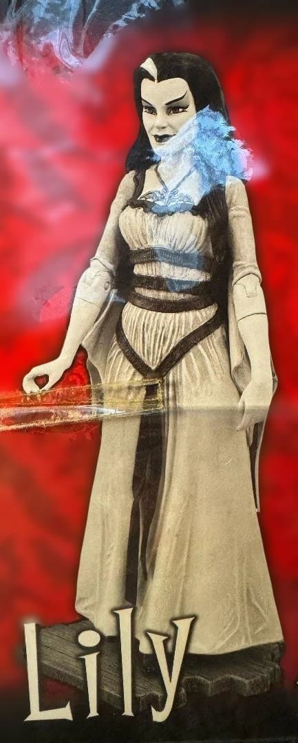 【未開封】ザ・マンスターズ Diamond Select B&W 5体＋祖父時計