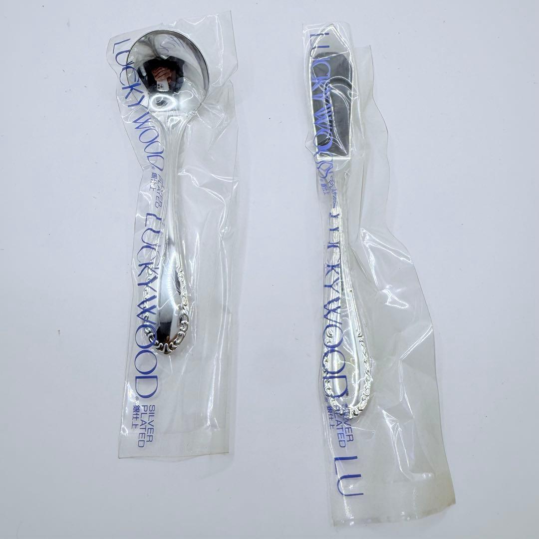 ラッキーウッド 18-12 フォーク スプーン ナイフ 32本セット