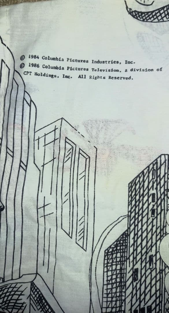 ゴーストバスターズ　シーツ　708090s ヴィンテージ　マシュマロマン　布