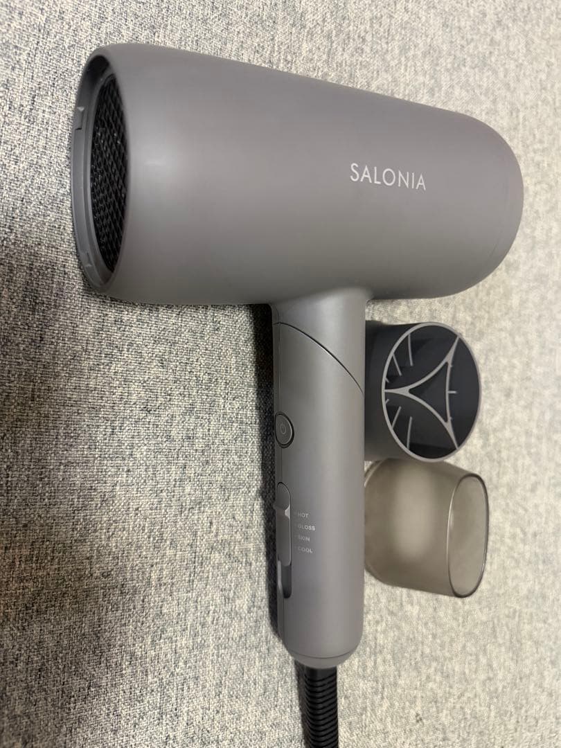 SALONIA グレー ヘアドライヤー スムースシャイン