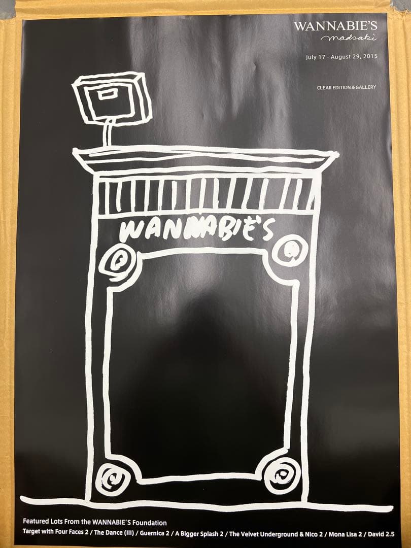 MADSAKI個展、\"WANNABIE'S\" のポスター2枚セット