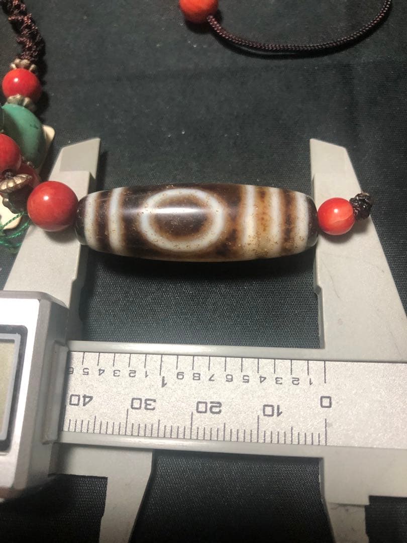 秘蔵天珠‼️西蔵老礦古代伝承金剛天地天珠西蔵風紐ネックレス
