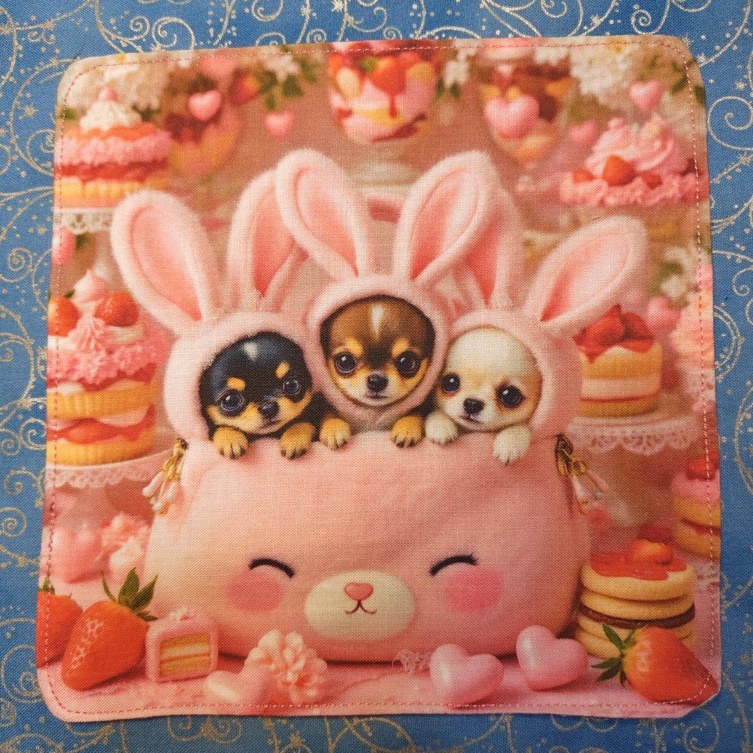 あしべ☆　ハンカチ　ワンコさん柄 20枚