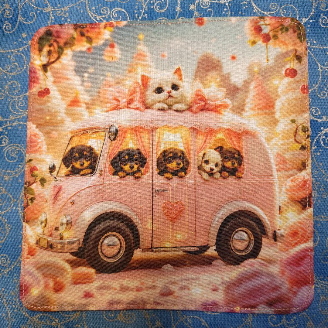 あしべ☆　ハンカチ　ワンコさん柄 20枚