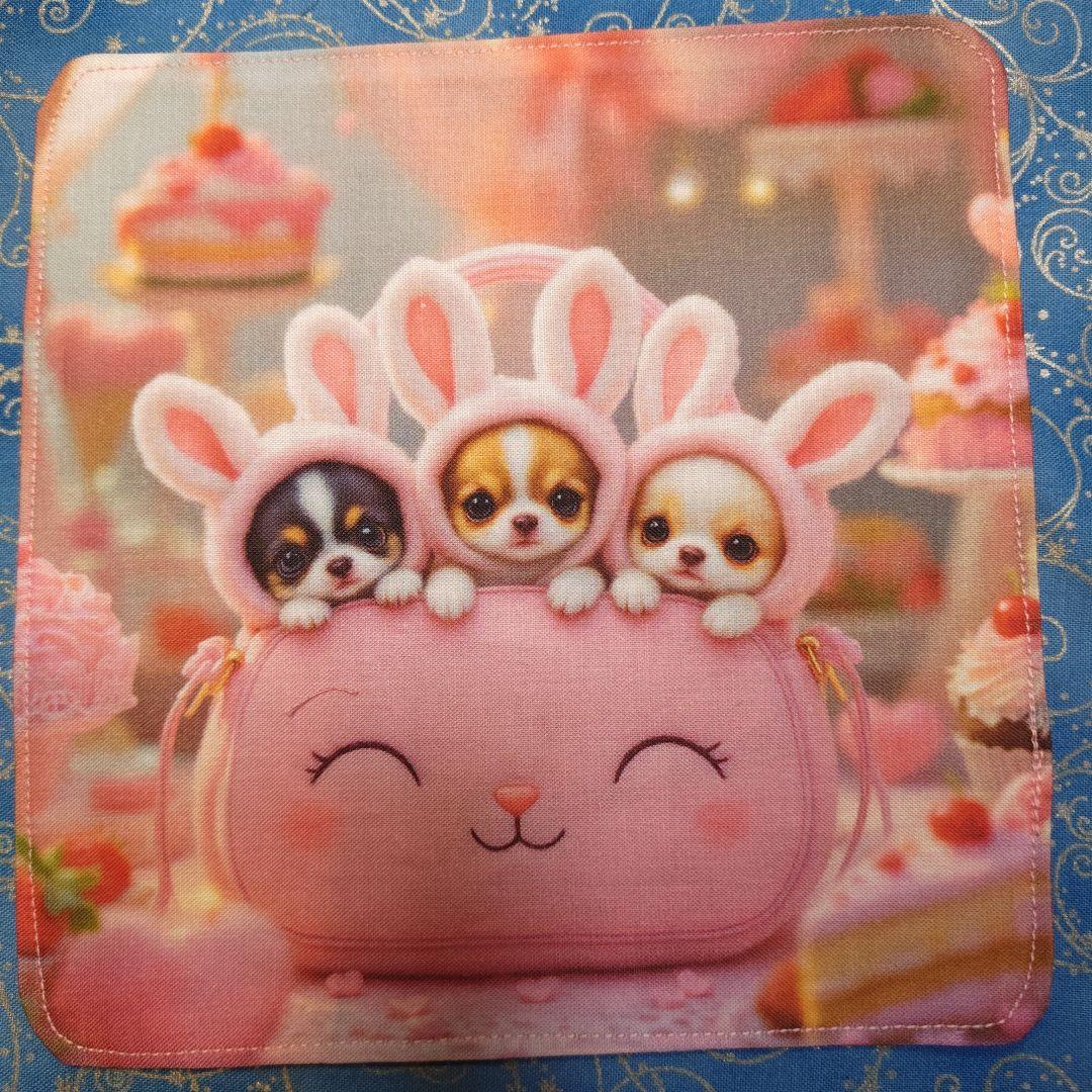 あしべ☆　ハンカチ　ワンコさん柄 20枚