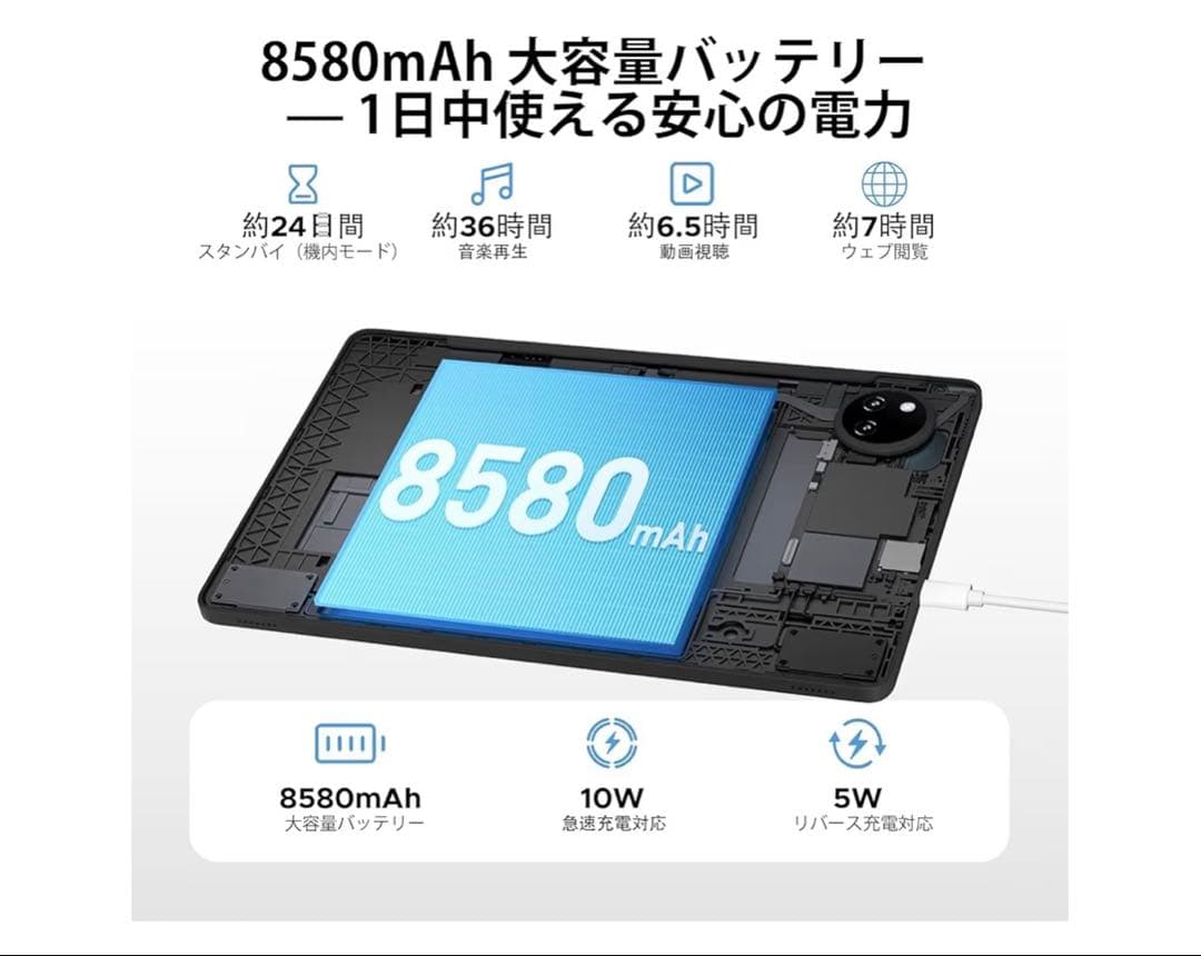 Android15 タブレット 本体 DOOGEE 新品 アンドロイド　11㌅