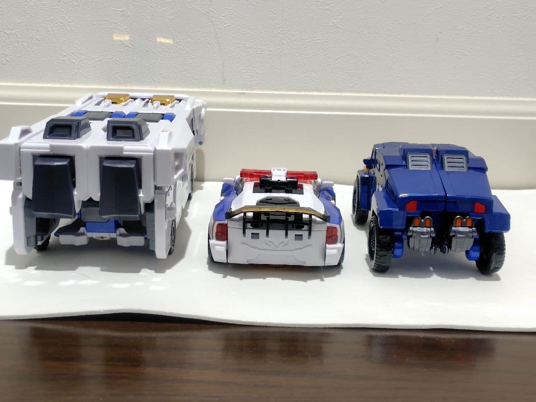 【超美品 早い者勝ち！】メタルカードボット 3機合体ブルーコップトリニティ