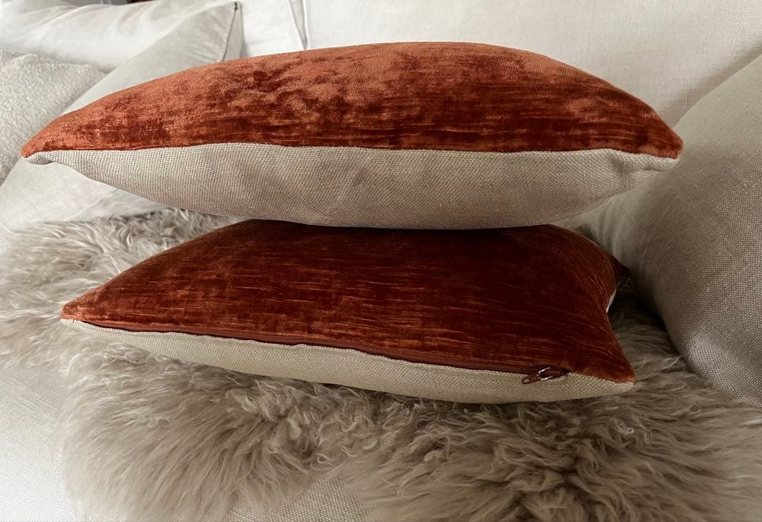 リネン　ミニクッション　2個セット