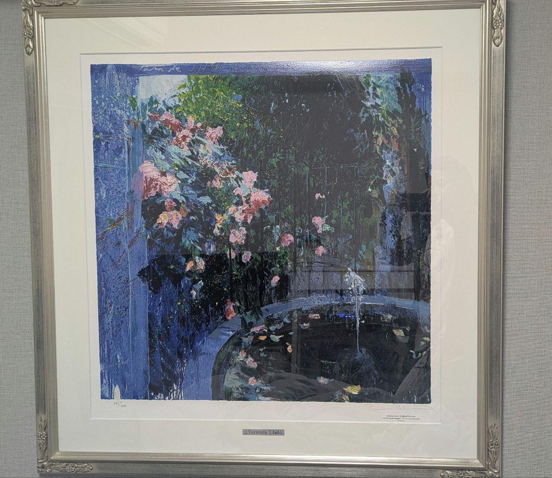 トレンツ・リャド『カサフラゴナール』 シルクスクリーン 大作　モネの庭