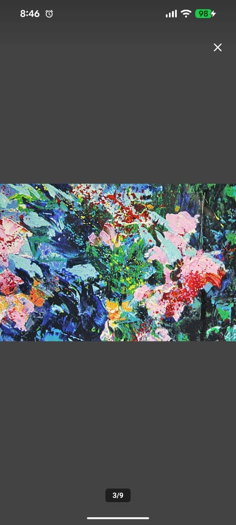 トレンツ・リャド『カサフラゴナール』 シルクスクリーン 大作　モネの庭