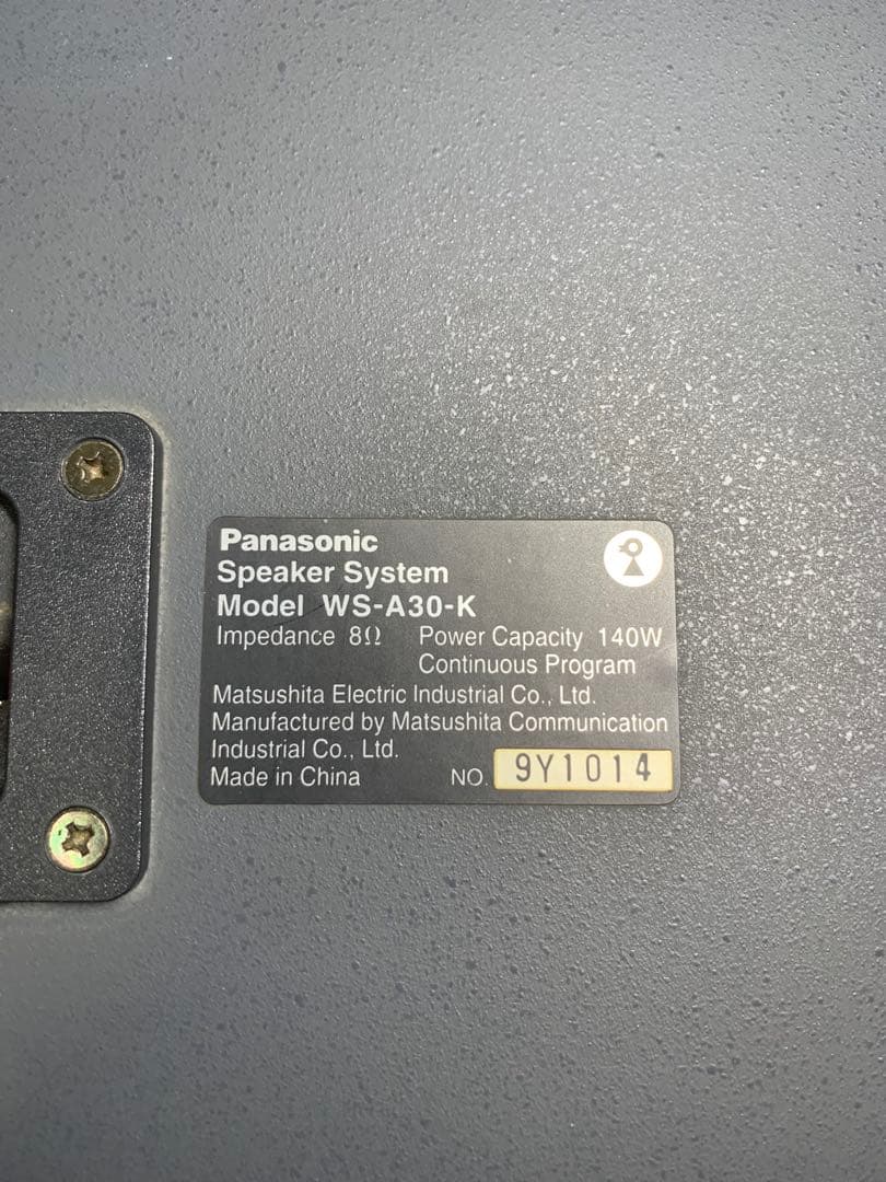 RAMSA ラムサ WS-A30-K Panasonic 広指向角 希少