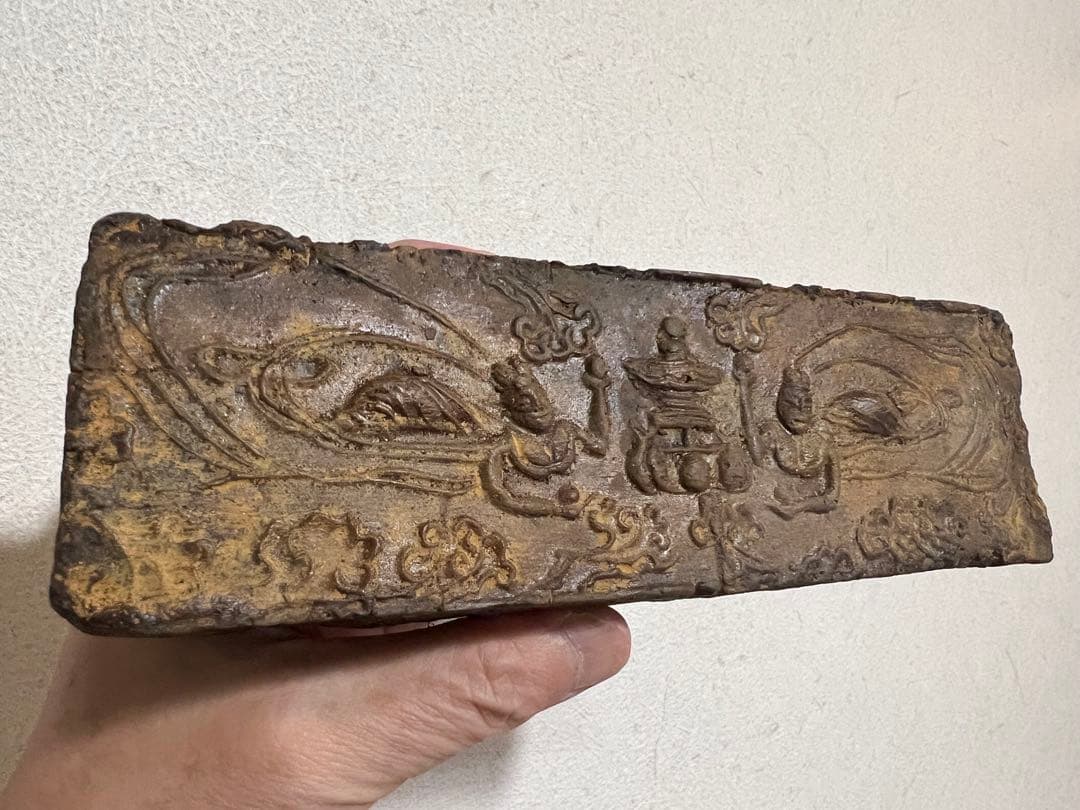 統一新羅 飛天塼 雁鴨池 臨海殿跡 発掘 出土 骨董 古美術