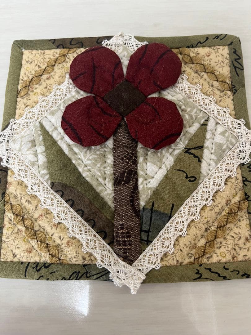 スーちゃんファミリー　タペストリー　ハンドメイド　パッチワーク