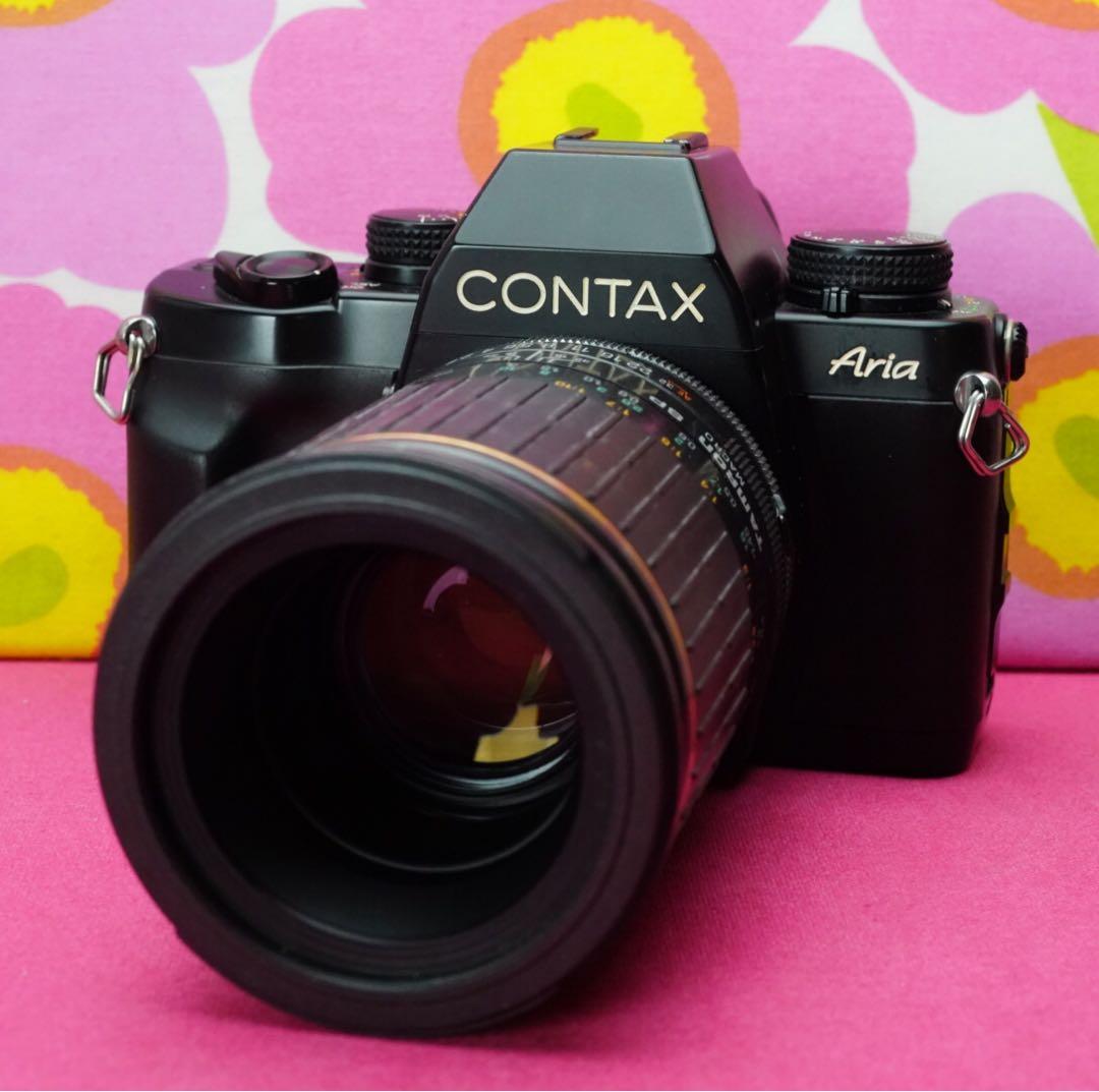 フィルムカメラ名機❤️コンタックスAria Zeissダブルレンズセット