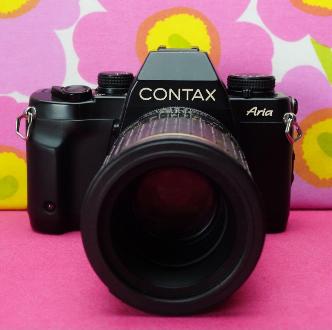 フィルムカメラ名機❤️コンタックスAria Zeissダブルレンズセット