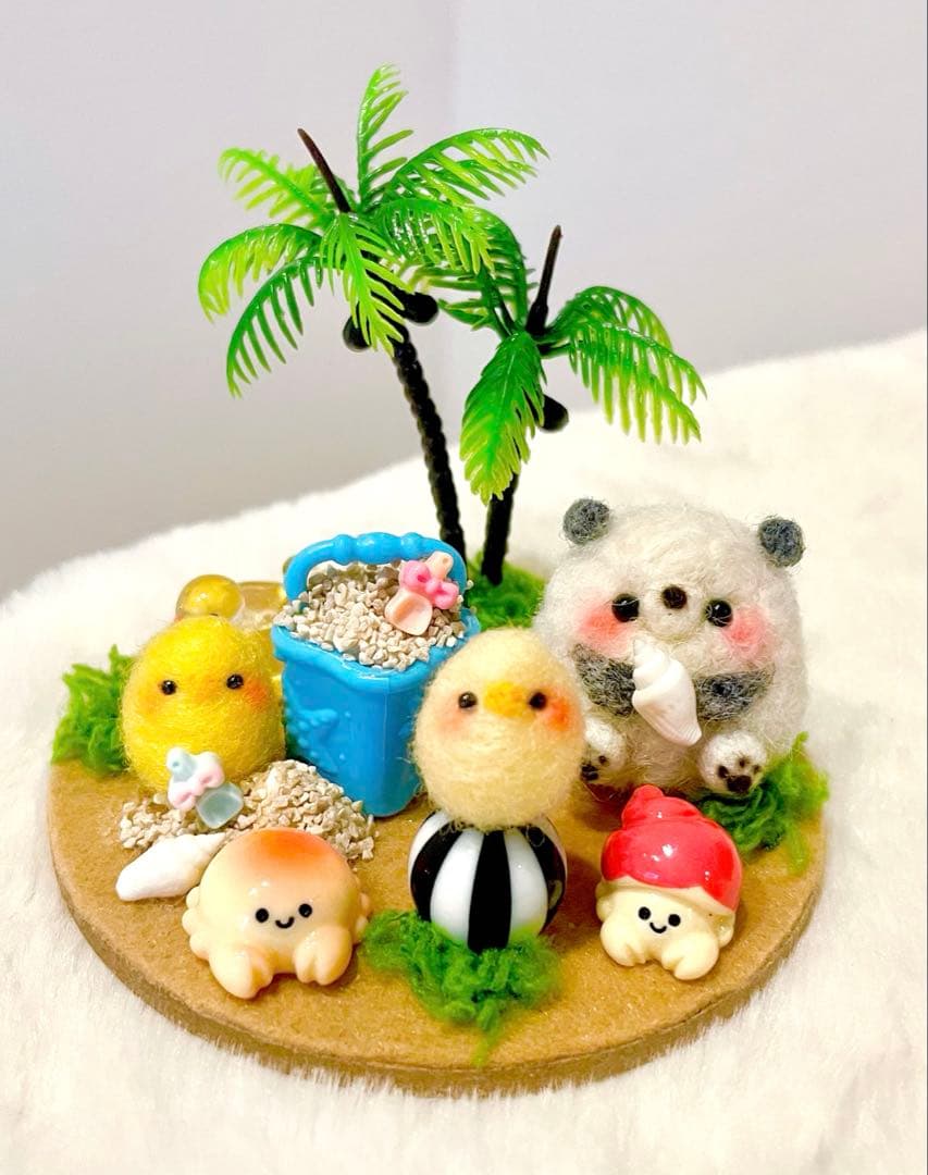 専用ページ♡夏- ̗̀ ☺︎ ̖́-海!!砂遊び♡羊毛フェルト