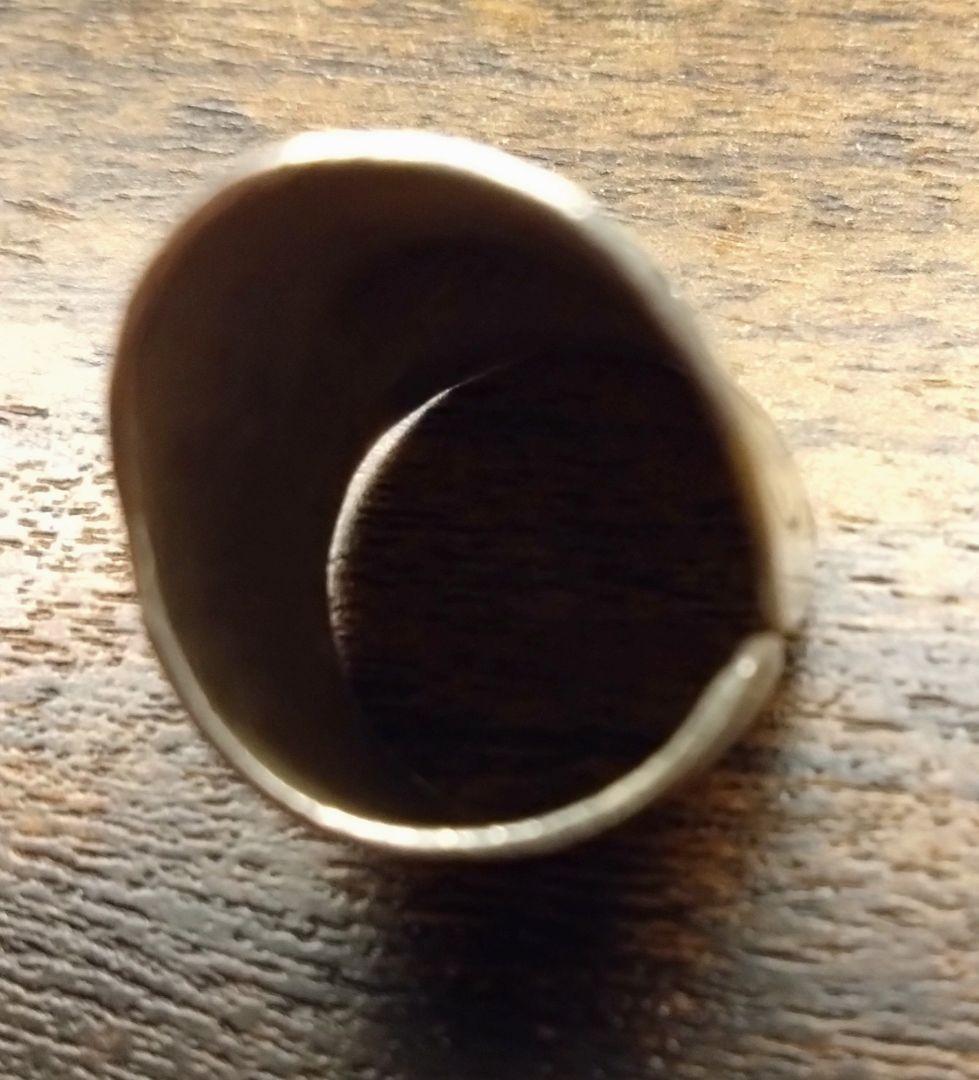 カレンシルバー 　渦巻き模様 オープンリング　　高純度