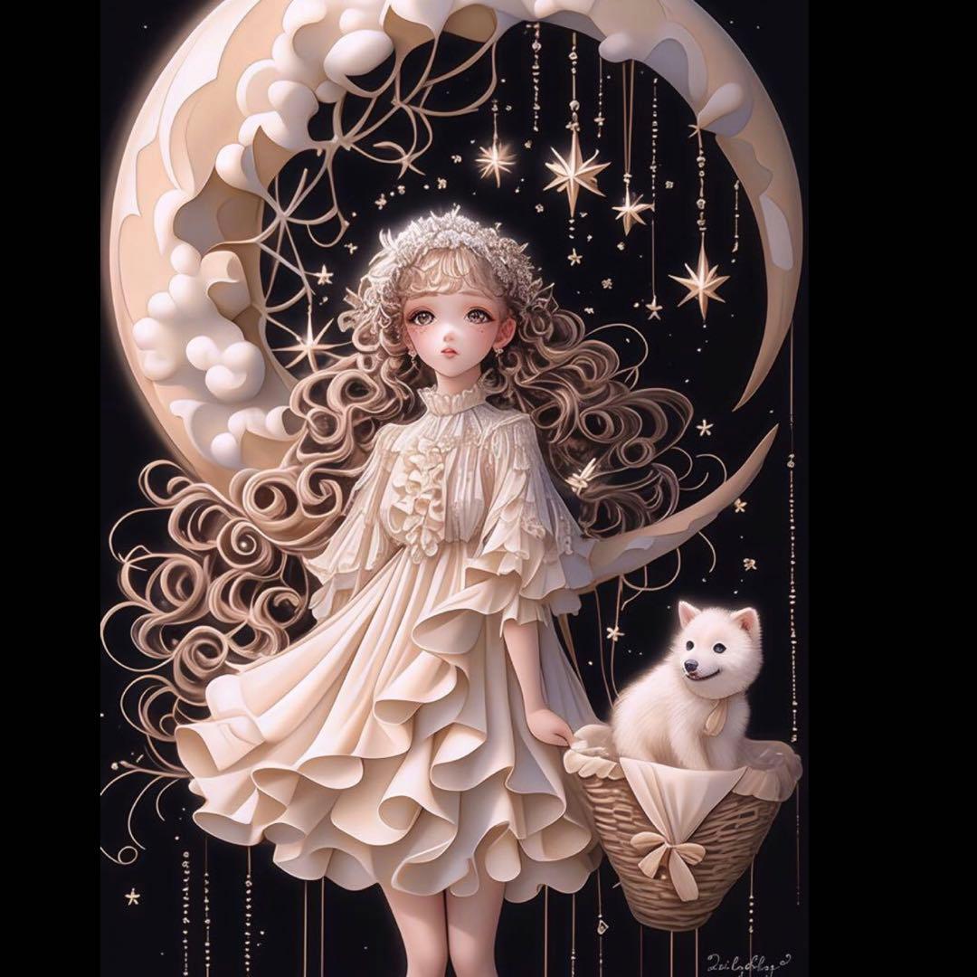 女の子パネル生地ハンドメイド(小さめパネル生地)