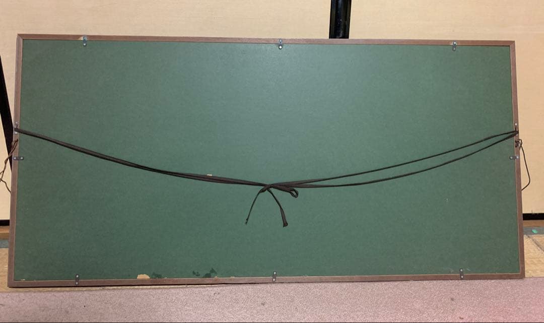 百貫俊夫氏作　 花と鳥をモチーフにした日本画の額