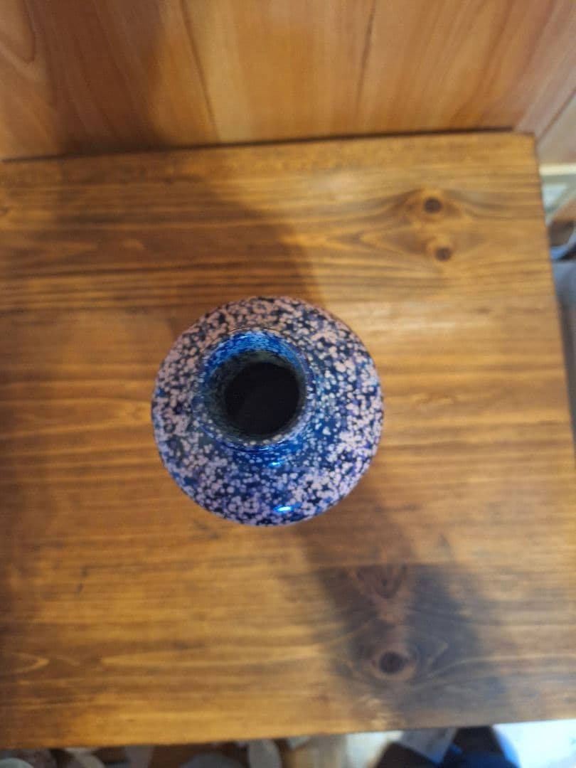 有田焼　徳右工門　花瓶　花器　ピンク　ブルー　フラワーベース　桜　幻想的　骨董品