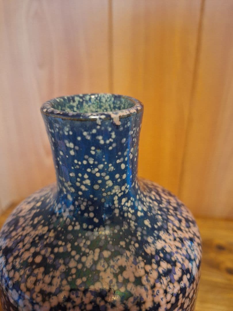 有田焼　徳右工門　花瓶　花器　ピンク　ブルー　フラワーベース　桜　幻想的　骨董品