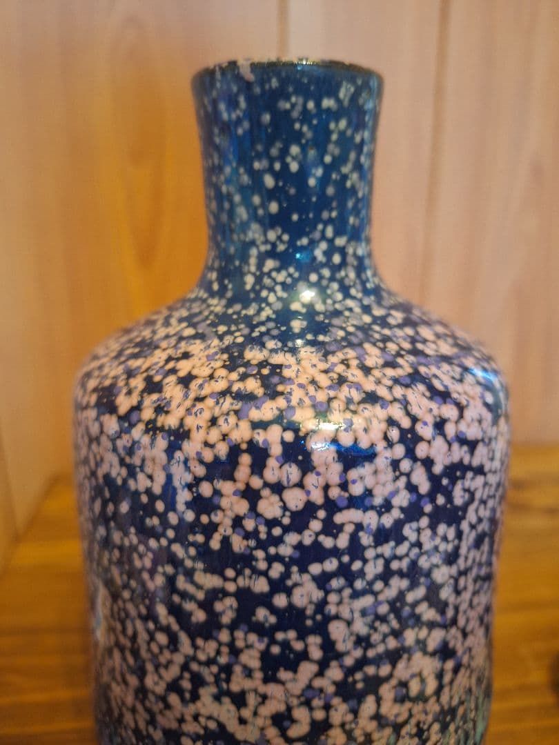 有田焼　徳右工門　花瓶　花器　ピンク　ブルー　フラワーベース　桜　幻想的　骨董品