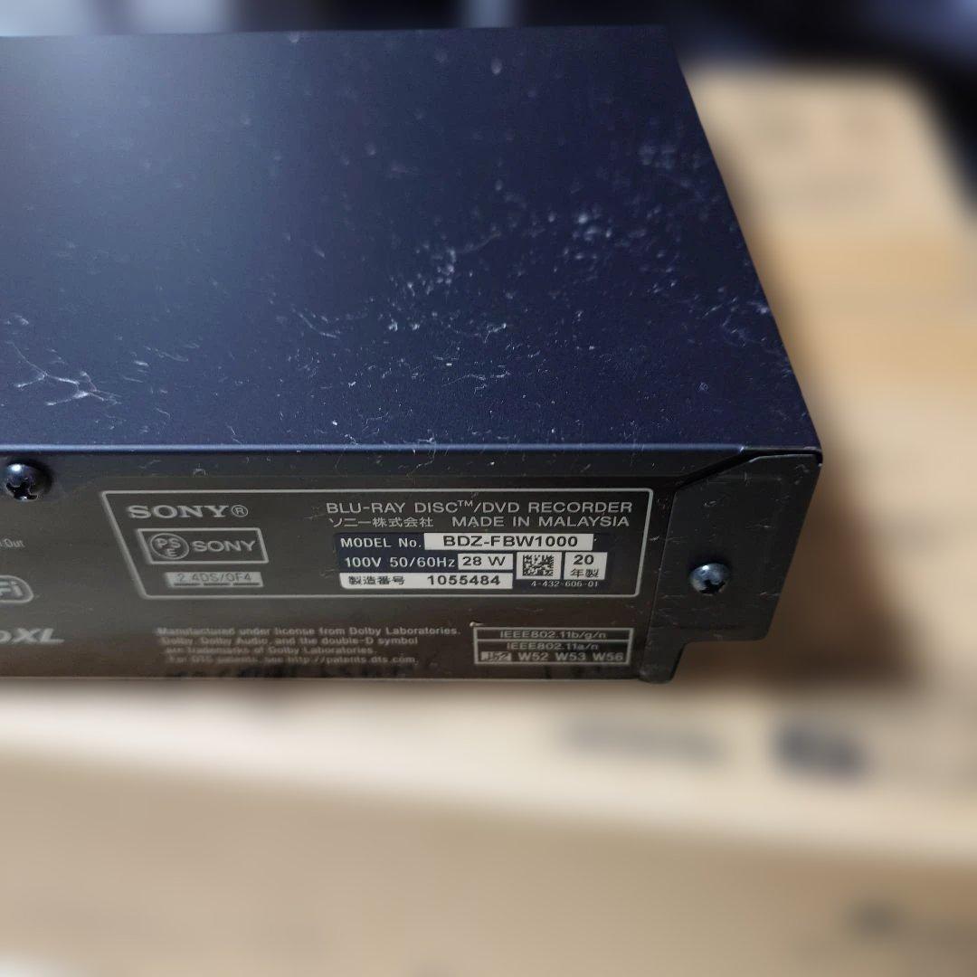 SONY BDZ-FBW1100 ブルーレイレコーダー