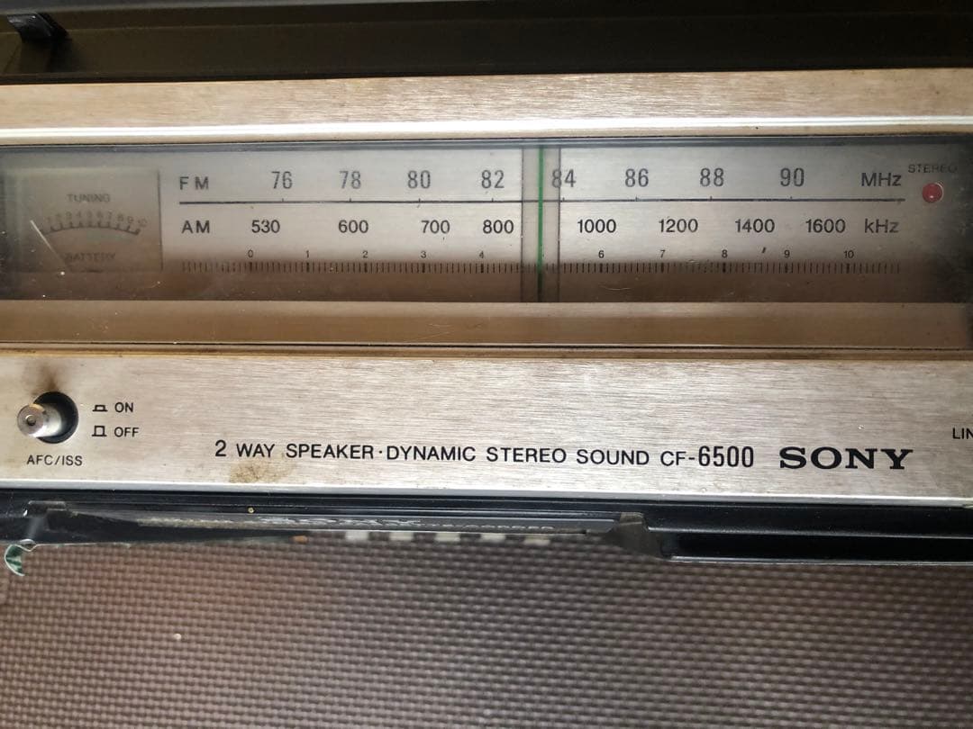 SONY CF-6500 Stereo ソニー ジルバップ　ジャンク