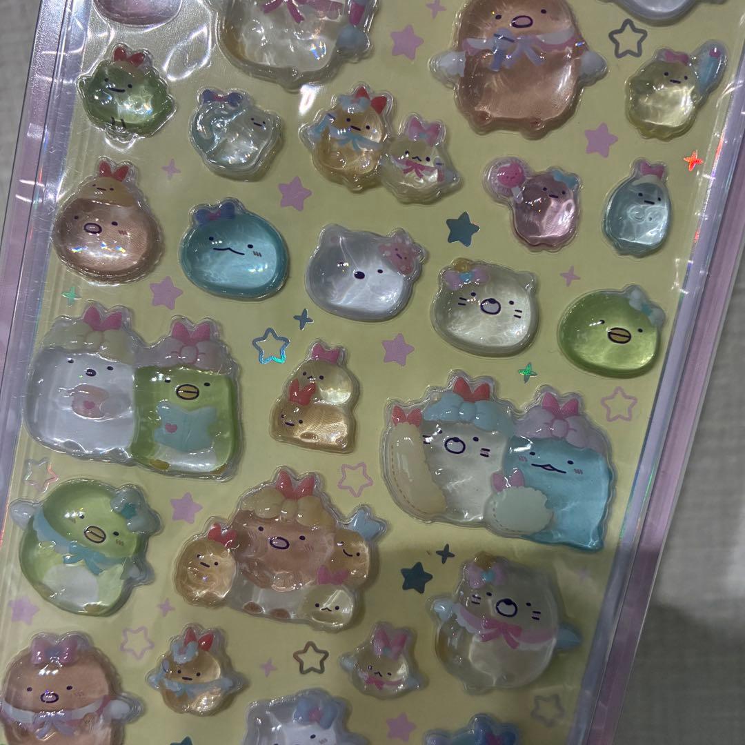 すみっコぐらし　ボンボンドロップシール　ピンク