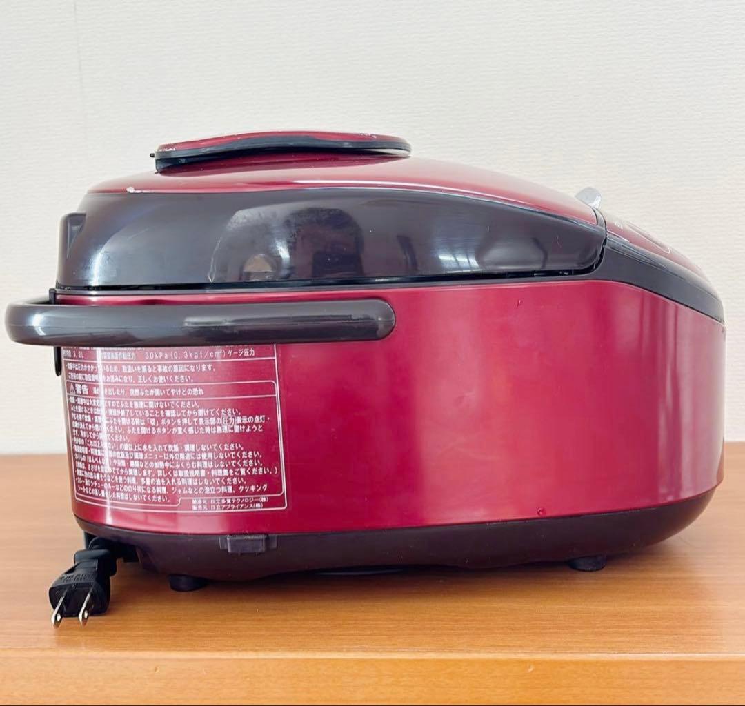 日立 圧力IH炊飯器 RZ-SG10J 5.5合 レッド 動作確認済み