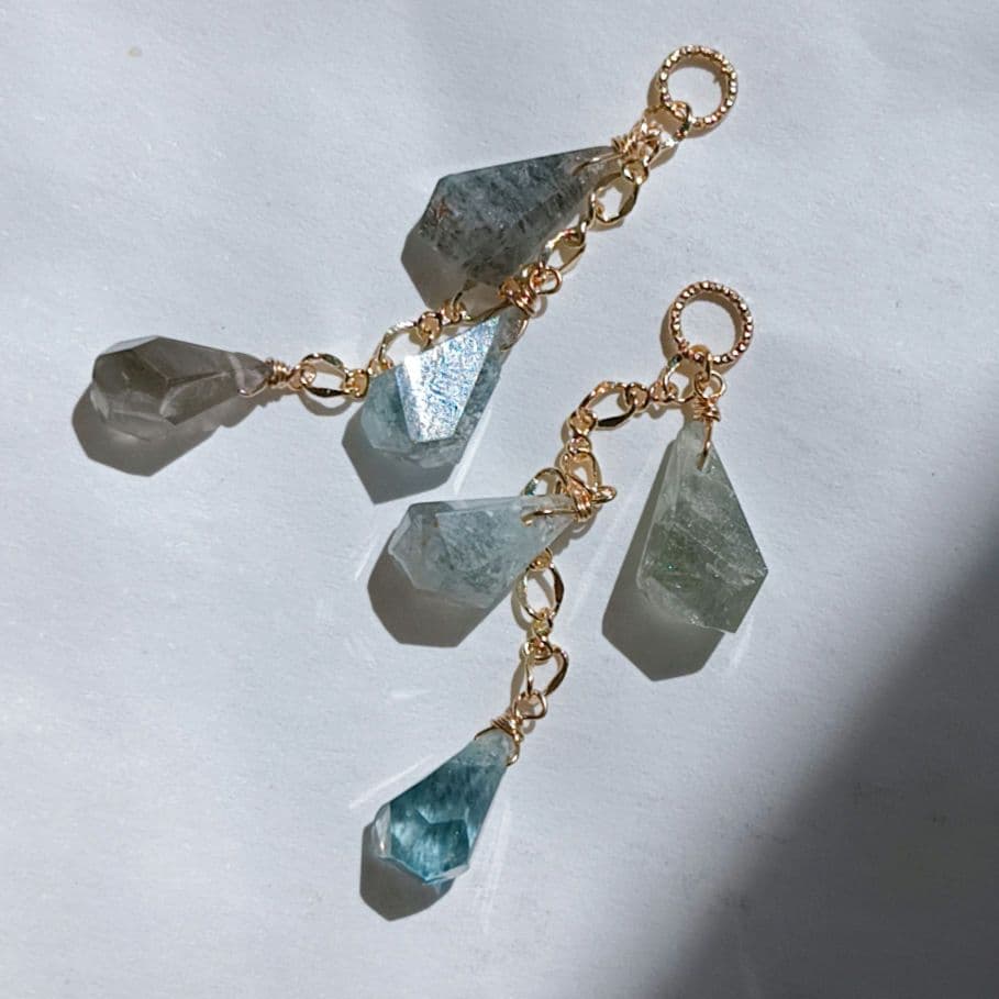 14kgf モスアクアマリンチャーム