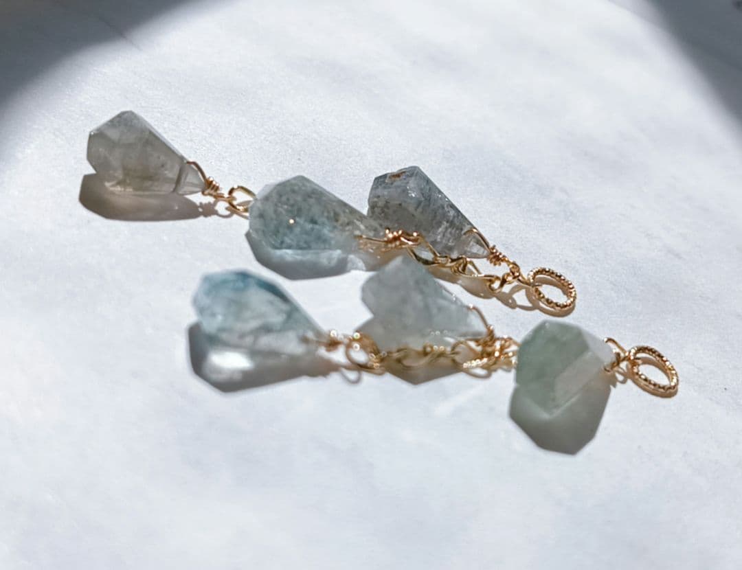 14kgf モスアクアマリンチャーム