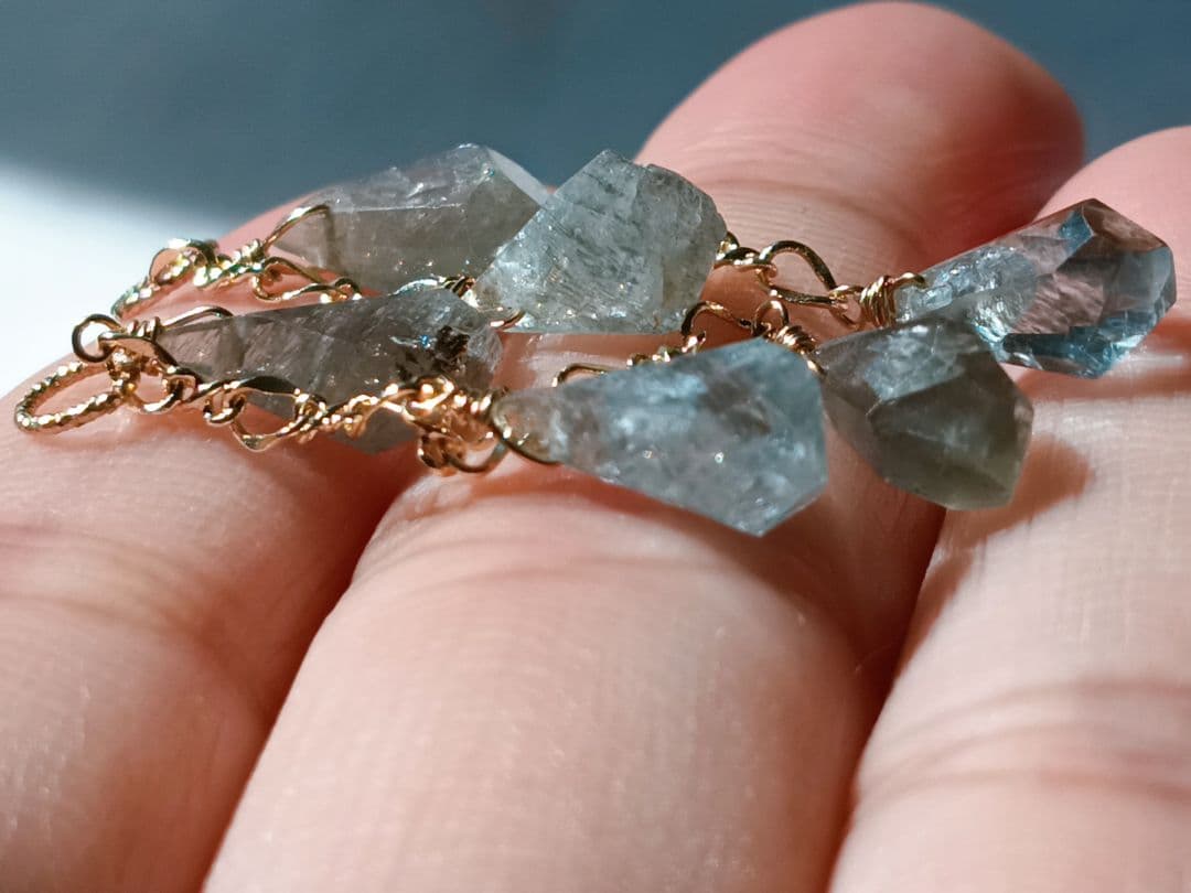 14kgf モスアクアマリンチャーム