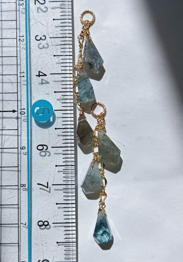 14kgf モスアクアマリンチャーム