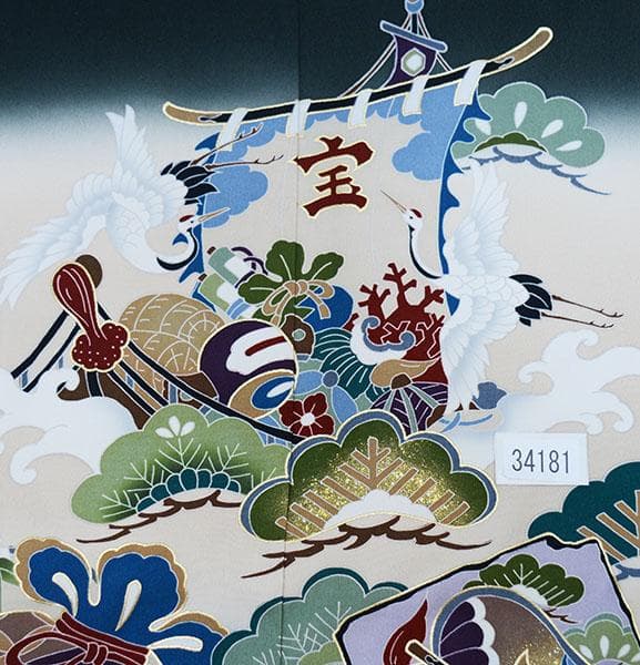 七五三 五歳 男児 羽織袴フルセット 正絹 深緑×黒 袴変更可能 NO34181