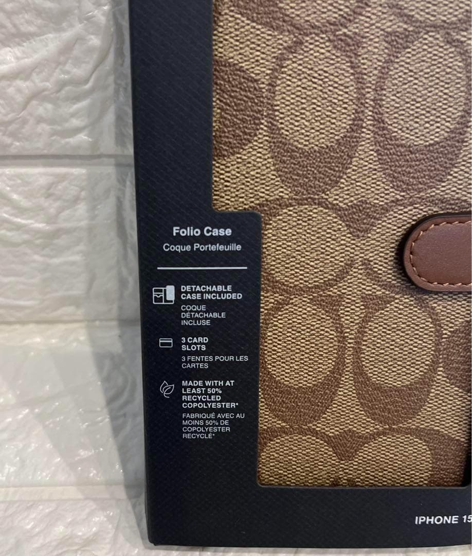 COACH コーチ iPhone 15 PRO スマホケース CT669 新品