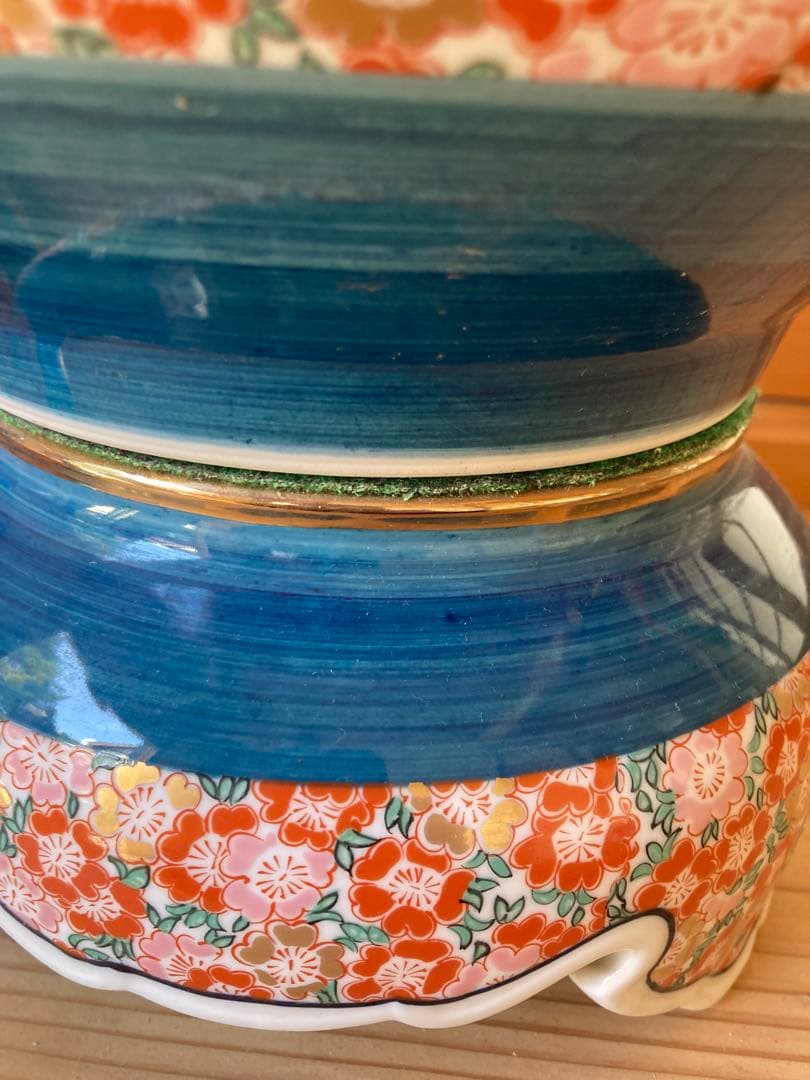 極美品/特大48cm有田焼 金龍窯 江口博山作 沈香壺 飾り壺 金彩 伝統工芸品