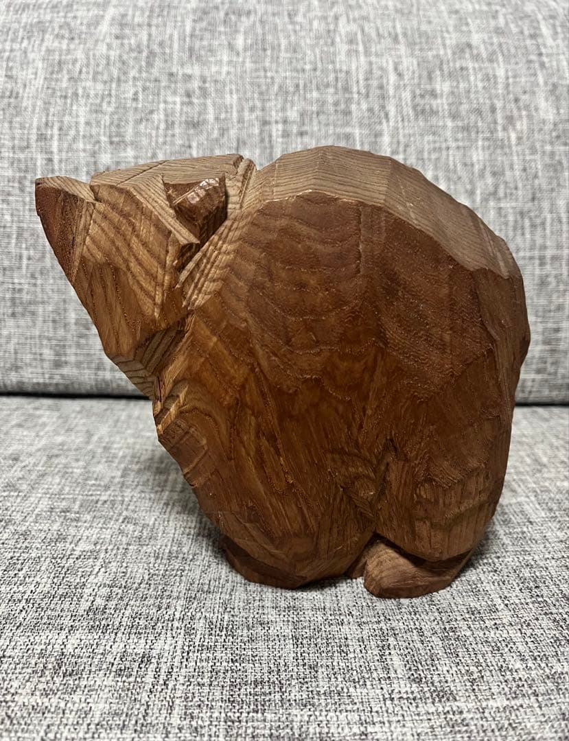 八雲　柴崎重行　彫刻熊　志　木彫り