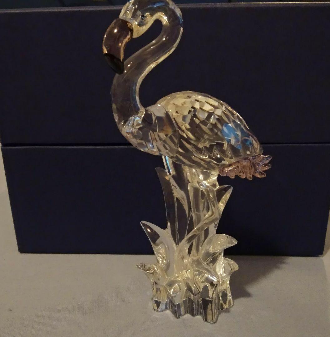 【スワロフスキー】　SWAROVSKI フラミンゴ　クリスタルガラス