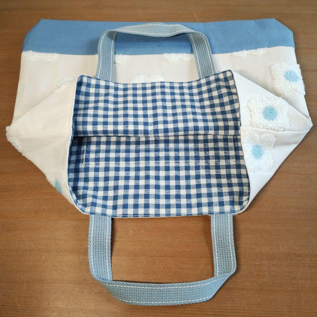 花柄　刺繍の入園セット　レッスンバッグ　上履き入れ　ランチセット