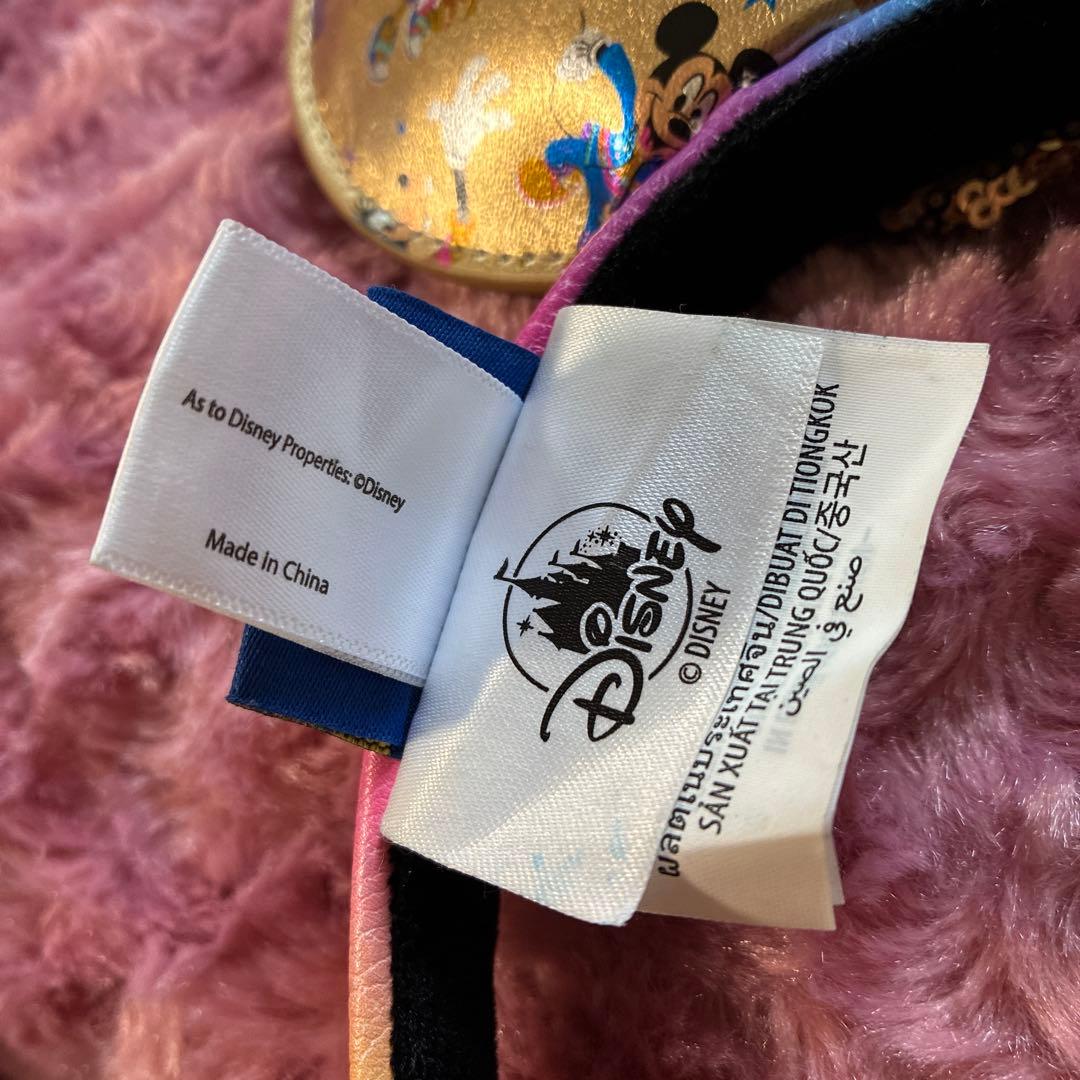 カリフォルニアディズニー アナハイム　70周年 カチューシャ 缶バッジ