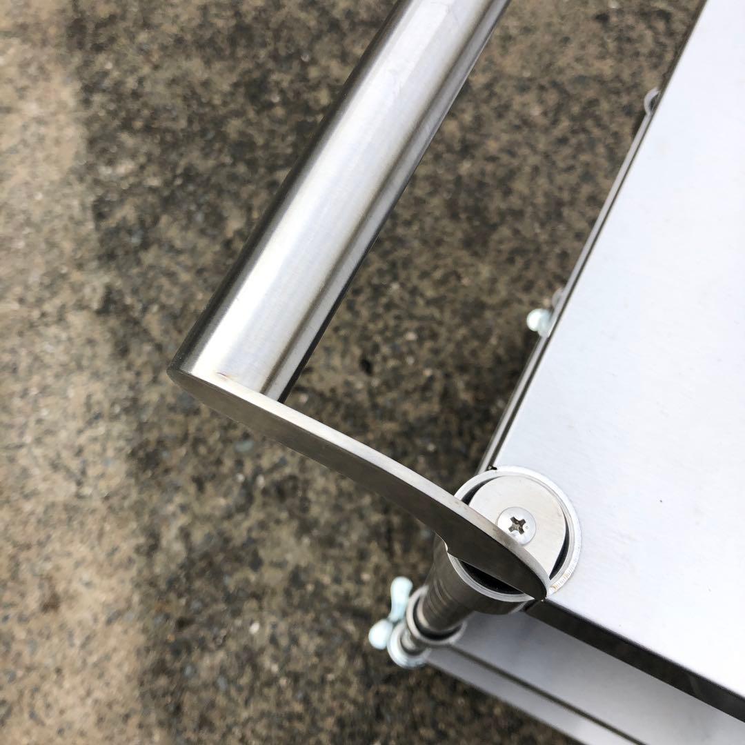 業務用調理台　作業スチール製3段メタルラック キャスター付き　組立式　錆に強い❣️